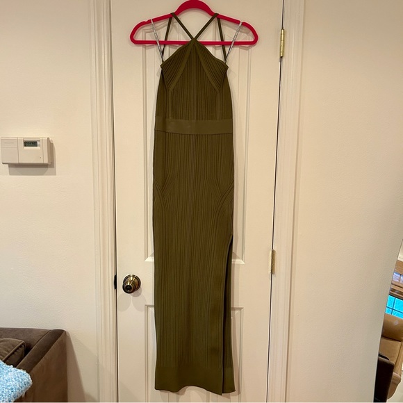 HERVE LEGER Variegated Rib Strappy Gown - Picture 5 of 7